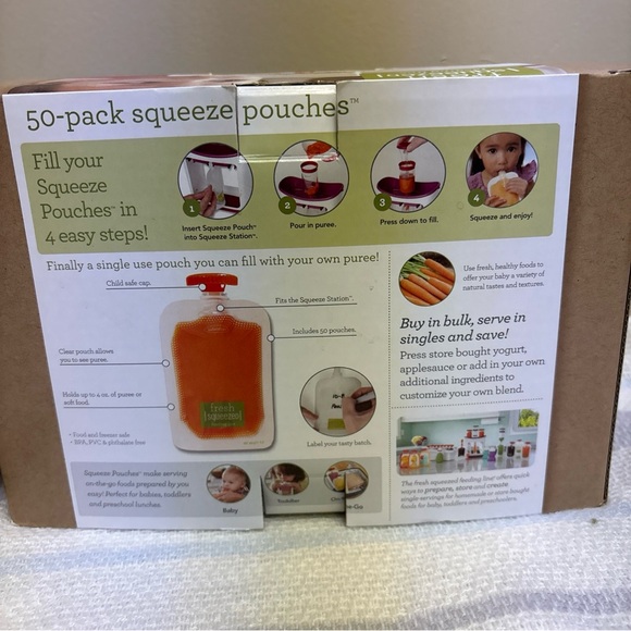 Infantino Fresh Squeezed Food Maker and Storage Pouches - Picture 3 of 7